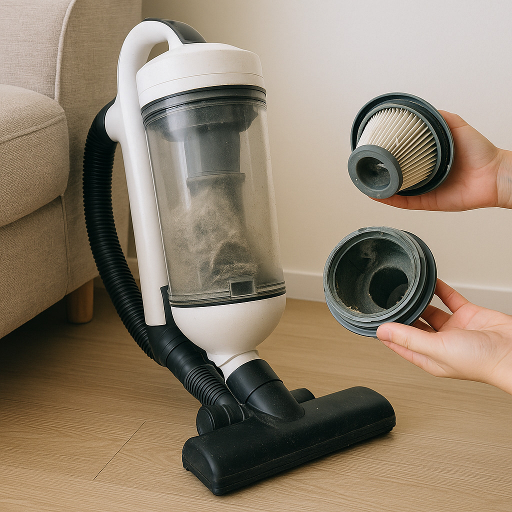 청소기 흡입력 약해짐, 필터만이 아니라 막히는 2지점