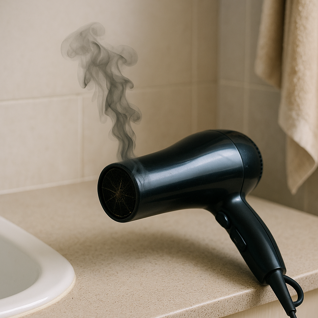 헤어드라이어 탄 냄새, 계속 쓰면 위험한 신호들