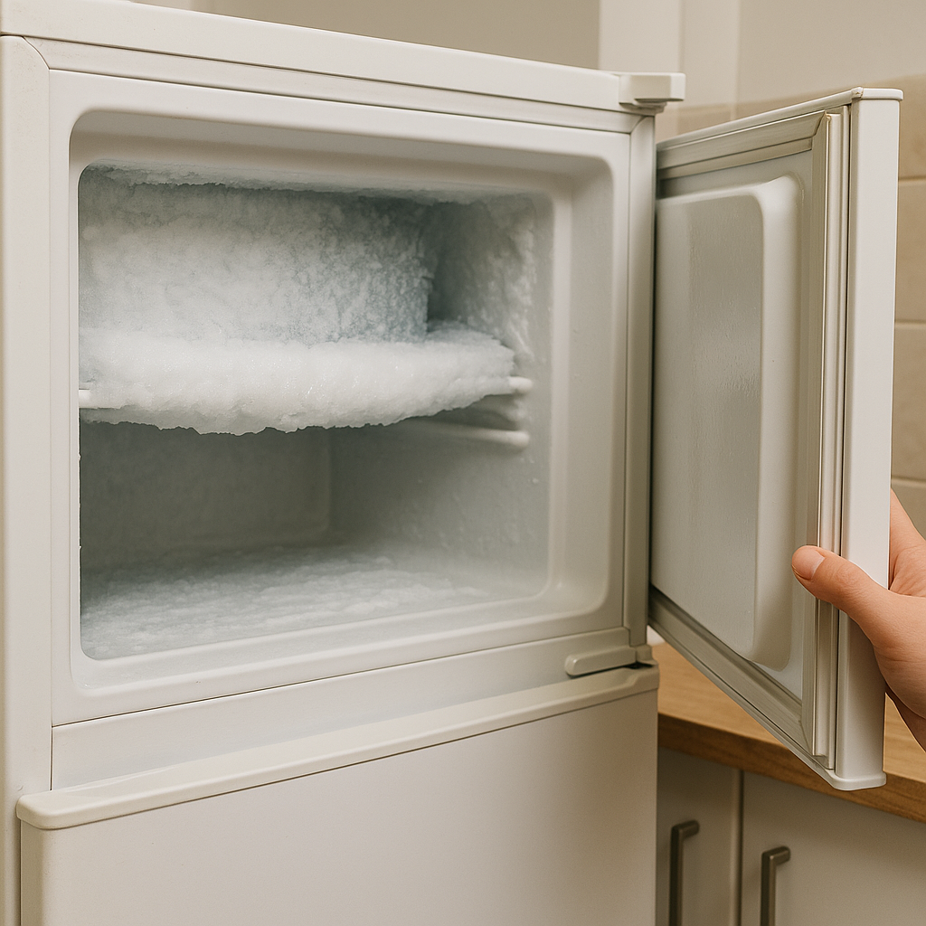 냉동실 성에가 심해질 때: 문 여닫는 습관이 핵심