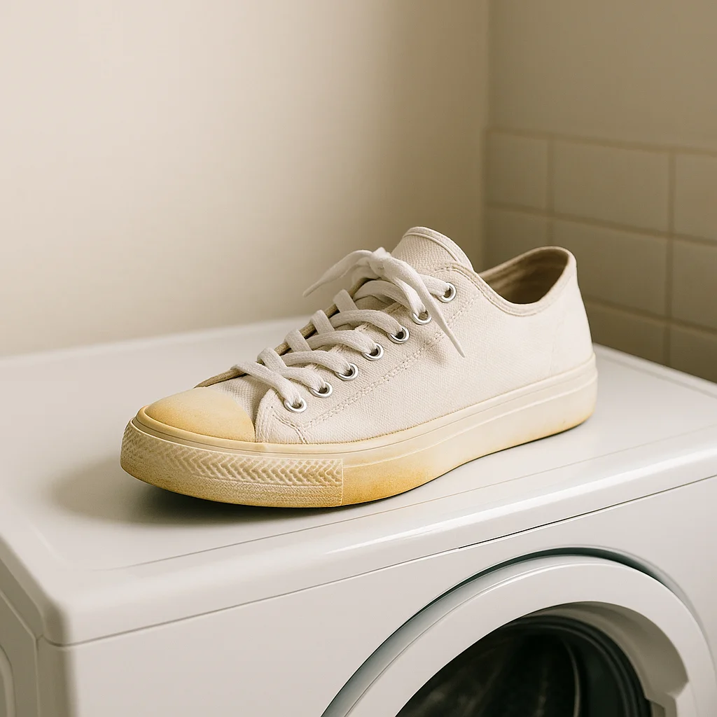 흰 운동화 빨았는데 노랗게 변했다면: 건조가 핵심입니다