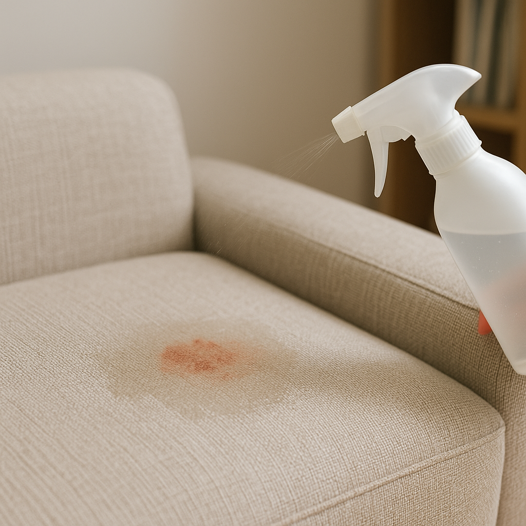 소파에 묻은 화장품 자국, 물부터 뿌리면 안 되는 케이스