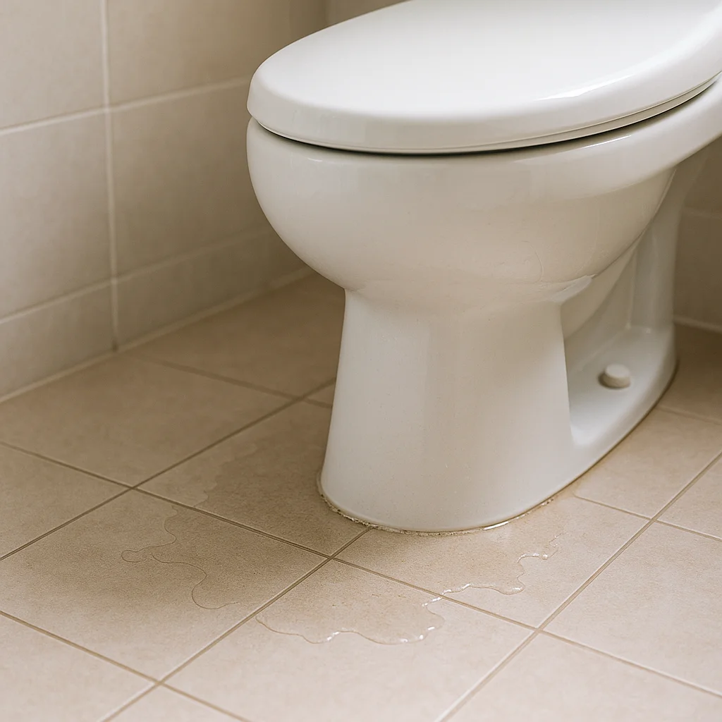 변기 주변 물기, 변기 탓하기 전에 확인할 2군데