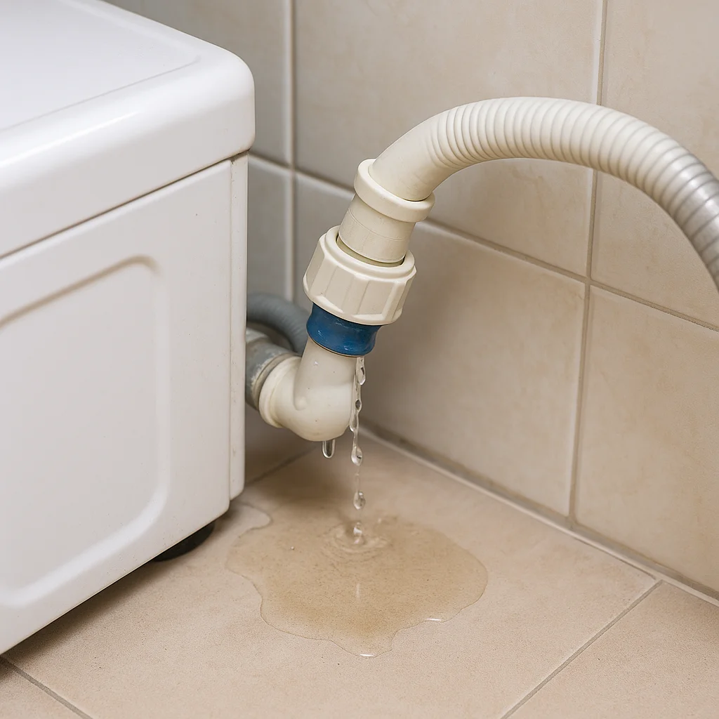 세탁기 호스 연결부 물샘, 조임보다 중요한 ‘각도’