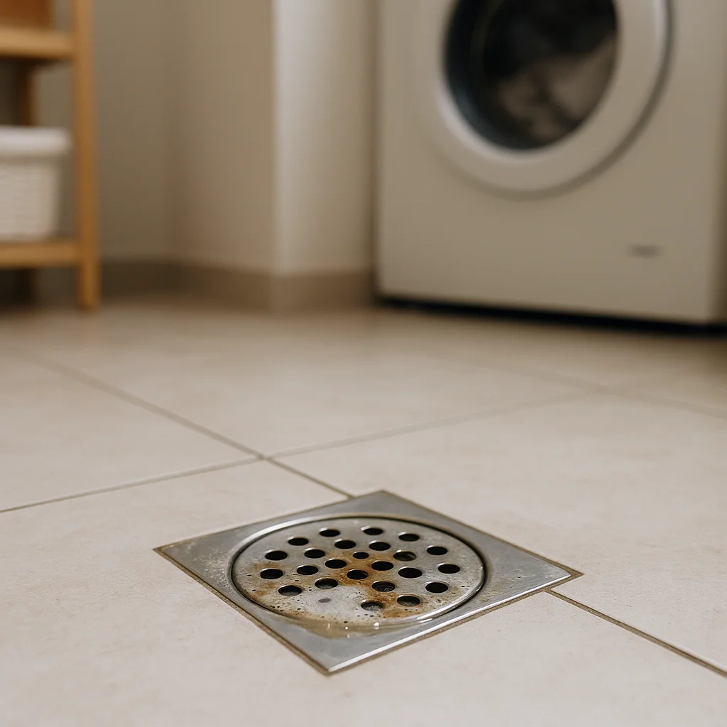 세탁실 바닥 배수구, ‘이 냄새’ 나면 역류 전조입니다