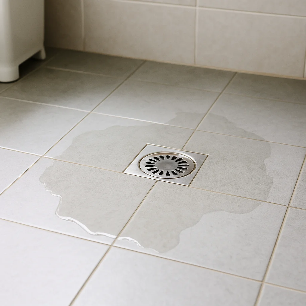 욕실 바닥 물이 안 마르는 집: 배수보다 ‘경사’ 문제일 수 있어요