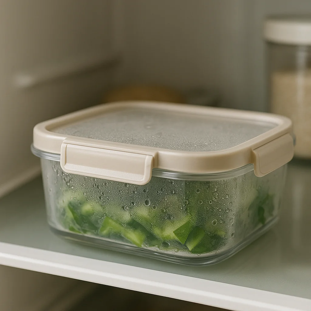 냉장고 정리 용기, 투명보다 중요한 ‘뚜껑 구조’