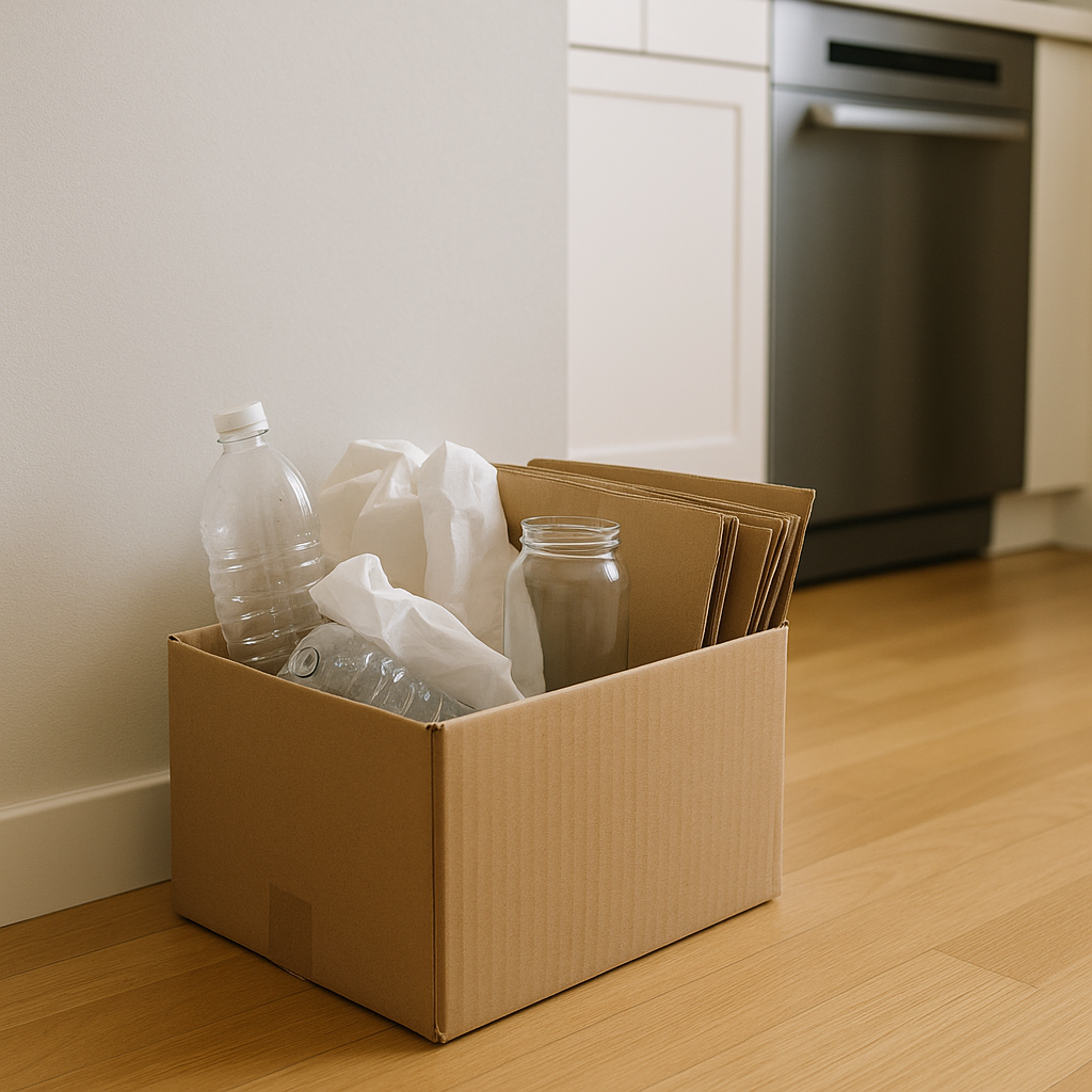 재활용 분리수거, 박스 하나로 편해지는 동선 설계