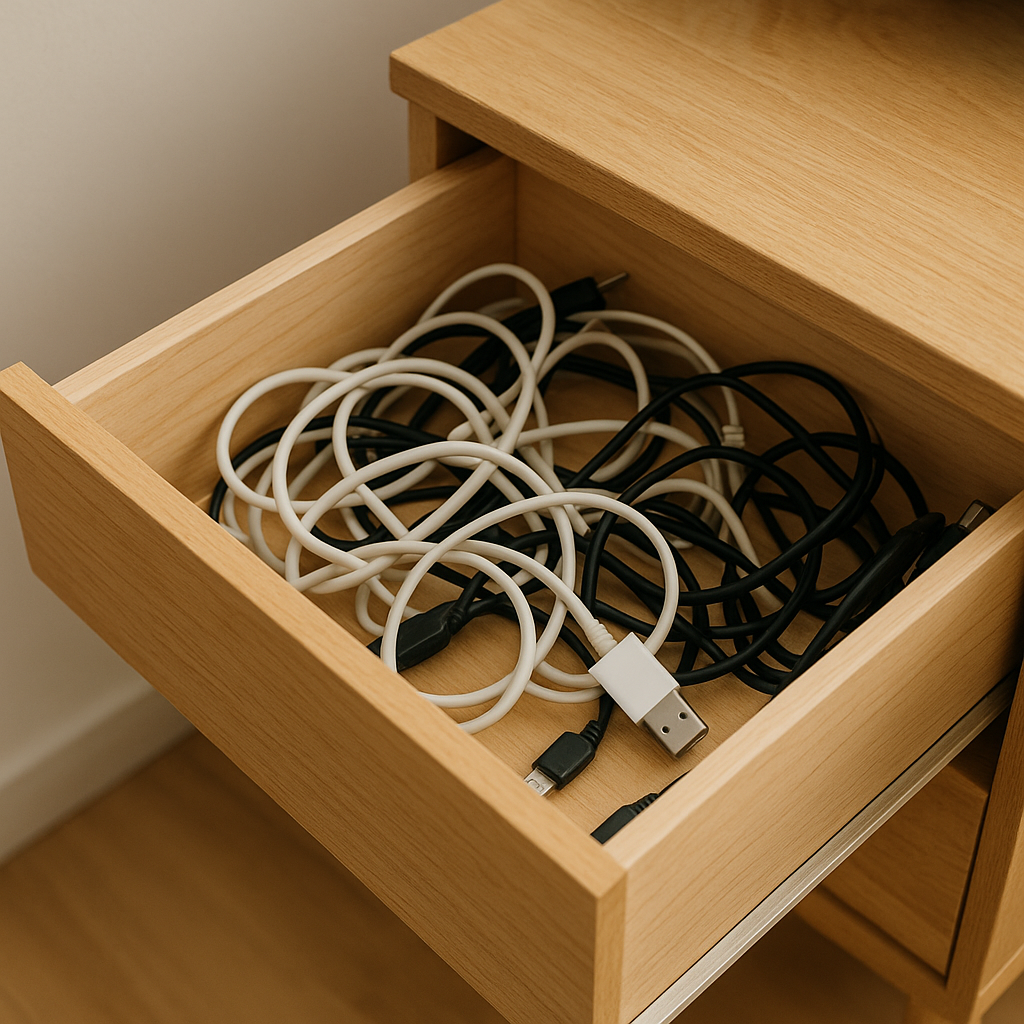 서랍 속 케이블 지옥, 묶기 전에 해야 할 2단계