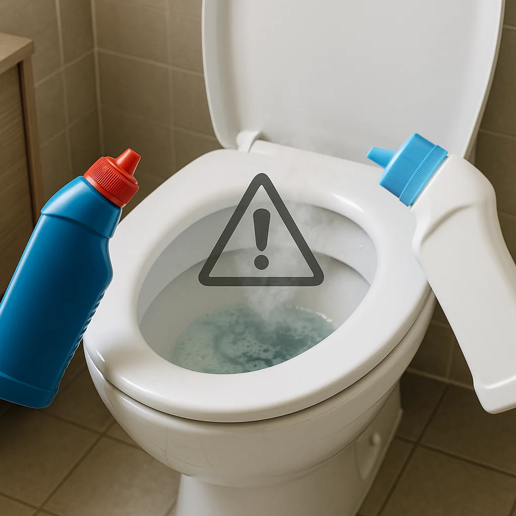 변기 세정제, 섞어 쓰면 위험한 이유(가스 발생 체크)