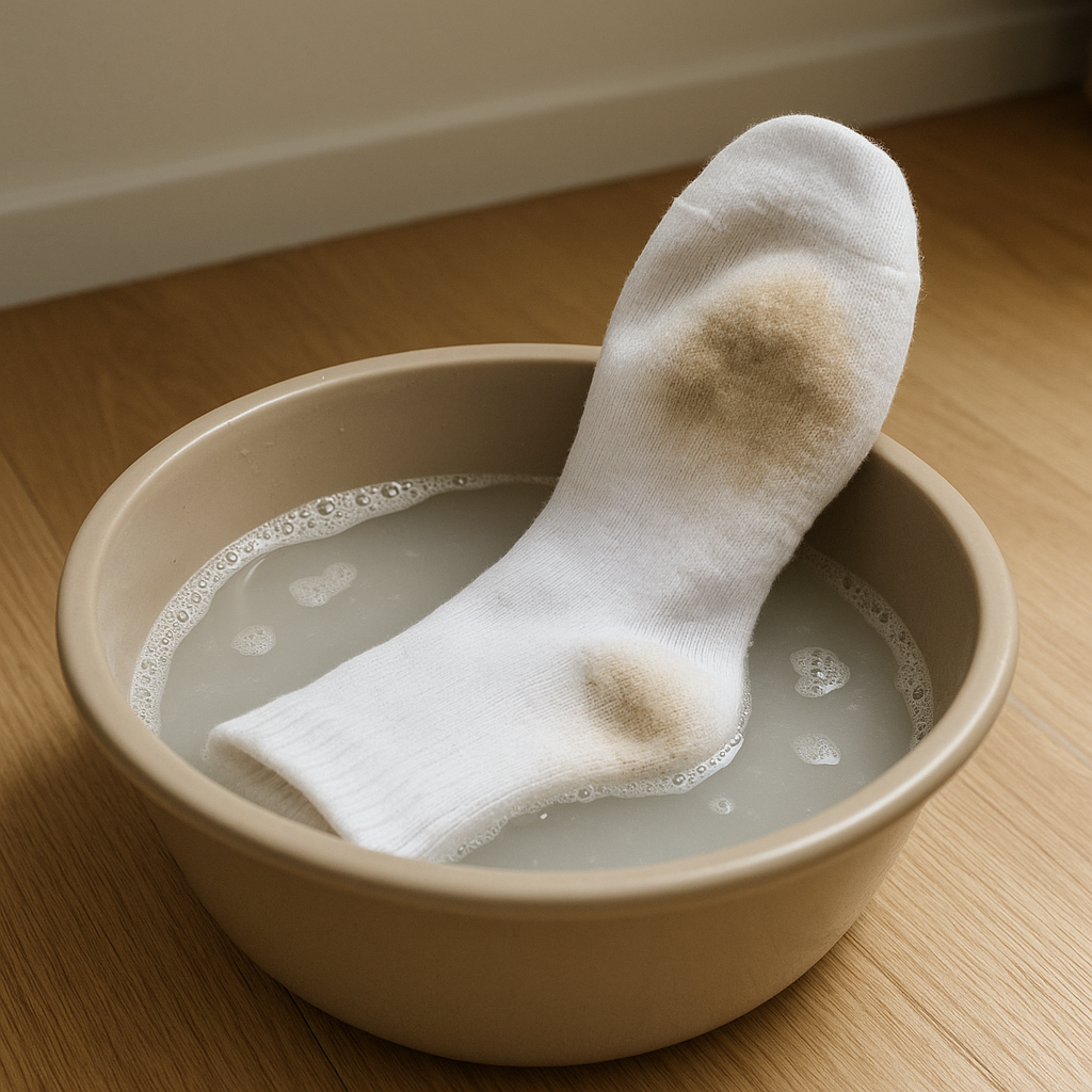 흰 양말 발바닥 때, 불림이 먹히는 조건/안 먹히는 조건