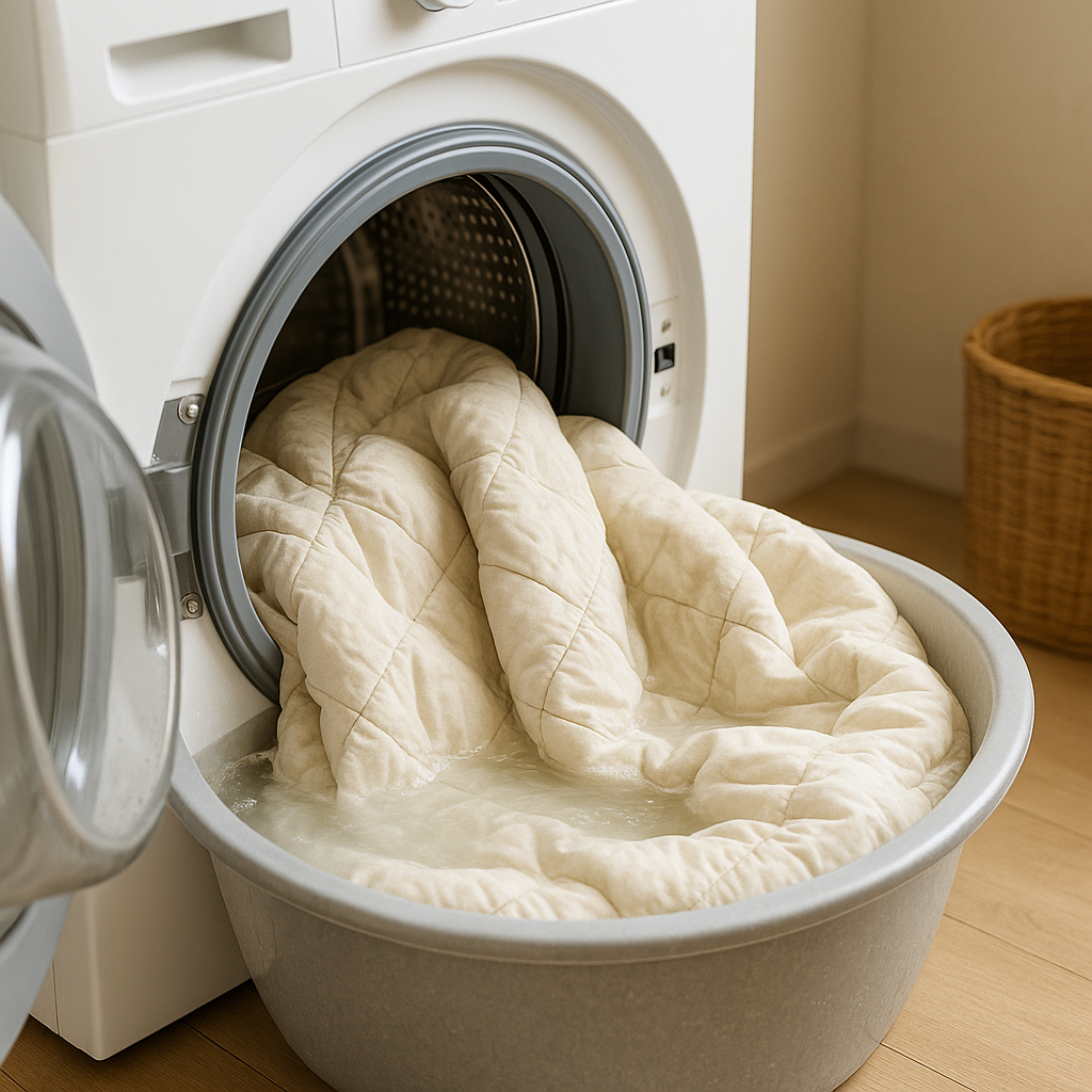 이불 빨래, “용량”보다 더 중요한 건 물높이와 균형