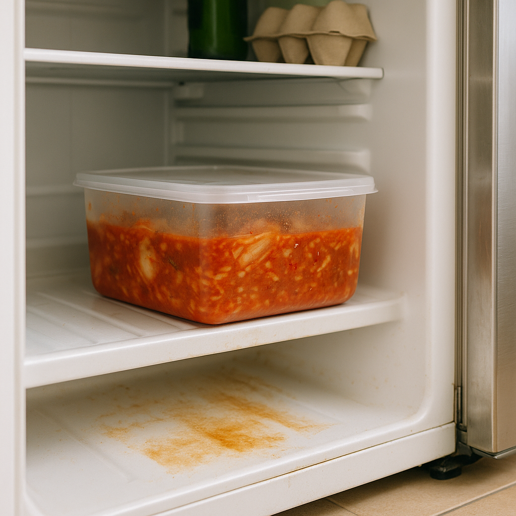 김치 냄새 배인 냉장고, 칸 정리 순서가 반대일 수 있어요