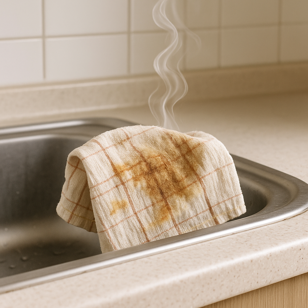 주방 행주 냄새, 삶기 전에 하면 오히려 남는 향